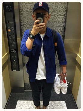 「アイテム（アンサンブル）」を使った、施政次さん（メンズ・178cm）の秋コーディネート