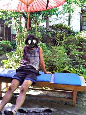 「SUNSEA（サンシー）のアイテム（帽子）」を使った、A2Cさん（メンズ・176cm）の春コーディネート