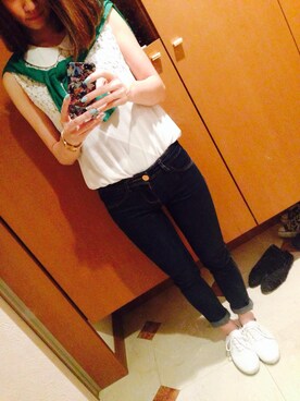 akoさん（レディース・154cm）の夏コーディネート