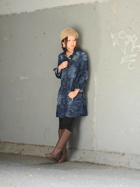 「and it_」｜「アイテム（ブーツ）」を使った、fujii(and it_OFFICE)さん（レディース・162cm）の秋コーディネート