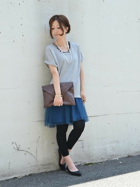 「and it_（アンドイット）のアイテム」を使った、and it_staffさん（レディース・162cm）の春コーディネート