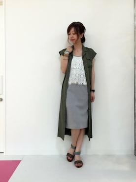 「CeLL（セル）のアイテム」を使った、and it_fujicoさん（レディース・162cm）の夏コーディネート