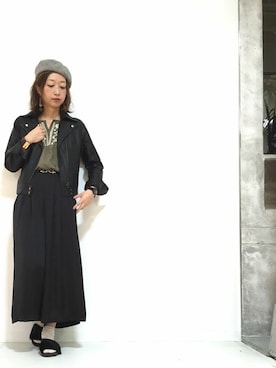 「and it_」｜「アイテム（ジャケット/アウター）」を使った、fujii(and it_OFFICE)さん（レディース・162cm）の秋コーディネート