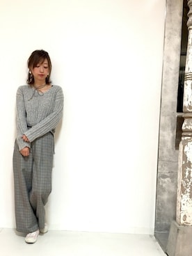 「and it_（アンドイット）のアイテム（トップス）」を使った、and it_staffさん（レディース・162cm）の秋コーディネート