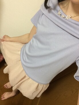 「NICE CLAUP（ナイスクラップ）のアイテム（アクセサリー）」を使った、まきぴよさん（レディース・162cm）の春コーディネート