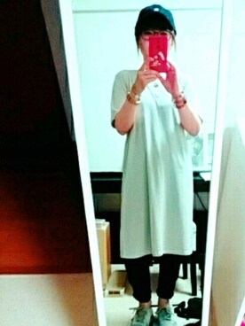 「アイテム（キャミソール、ベージュ系）」を使った、ゆゆさん（レディース・150cm）の夏コーディネート