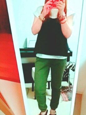 「アイテム（キャミソール、ベージュ系）」を使った、ゆゆさん（レディース・150cm）の夏コーディネート