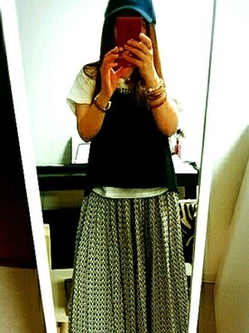 「アイテム（キャミソール、ベージュ系）」を使った、ゆゆさん（レディース・150cm）の夏コーディネート