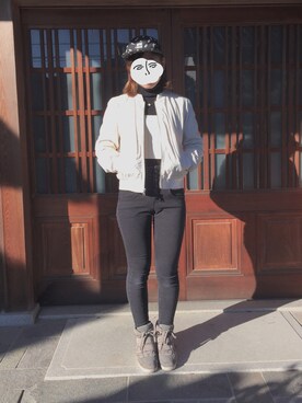 「brandymelville」｜「アイテム（ジャケット/アウター）」を使った、tomokoさん（レディース・152cm）の冬コーディネート