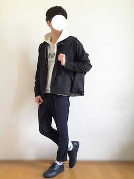 「SENSE OF PLACE by URBAN RESEARCH（センスオブプレイスバイアーバンリサーチ）のアイテム（MA-1）」を使った、Mochiさん（メンズ・170cm）の春コーディネート