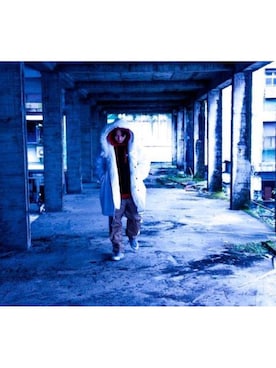 「FLOW（フロウ）のアイテム（ジャケット/アウター）」を使った、吳馬利さん（メンズ・170cm）の冬コーディネート