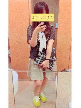 「MINIMUM（ミニマム）のアイテム（スカート）」を使った、あゆちょんさん（レディース・152cm）の秋コーディネート