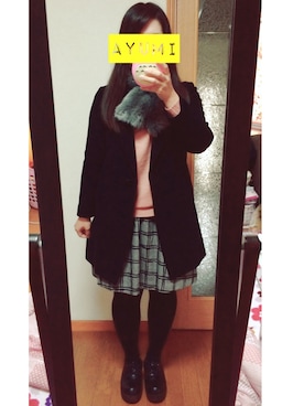 「冬だね」｜あゆちょんさん（レディース・152cm）の冬コーディネート