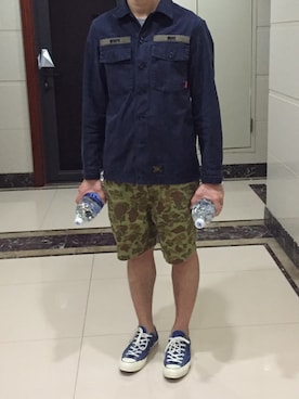 「PENFIELD USA（ペンフィールドユーエスエー）のアイテム（パンツ）」を使った、leungzzzz さん（メンズ・172cm）の春コーディネート