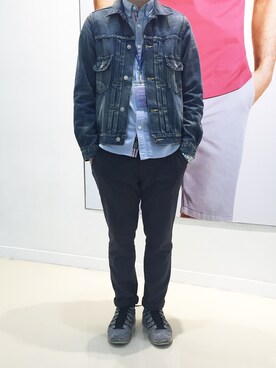 「:CHOCOOLATEのアイテム（パンツ）」を使った、leungzzzz さん（メンズ・172cm）の春コーディネート