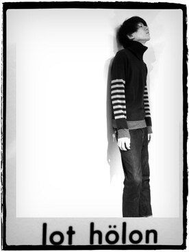 「lot holon（ロットホロン）のアイテム（ニット/セーター）」を使った、Lui's 池袋 ヨシムラさん（メンズ・180cm）の秋コーディネート