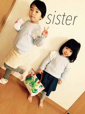 「スエット」｜ももじりさん（キッズ・100cm）の春コーディネート