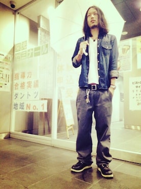 「BIG BILL（ビッグビル）のアイテム」を使った、ろんさん（メンズ・175cm）の夏コーディネート
