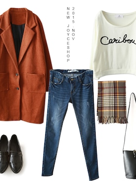 「アイテム（ダッフルコート）」を使った、JoyceShopさん（レディース・163cm）の冬コーディネート