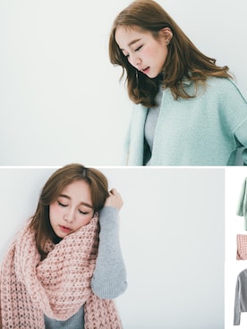 「アイテム（ダッフルコート）」を使った、JoyceShopさん（レディース・163cm）の冬コーディネート