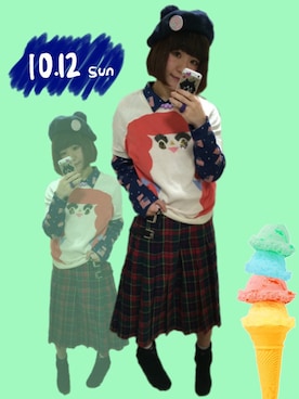 チャッキーナ 𓆌さん（レディース・160cm）の秋コーディネート