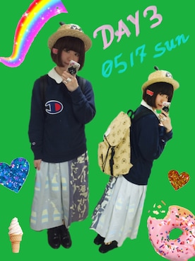 チャッキーナ 𓆌さん（レディース・160cm）の夏コーディネート