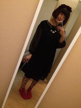 「MELANTRICK HEMLIGHET（メラントリック　ヘムライト）のアイテム」を使った、チャッキーナ 𓆌さん（レディース・160cm）の秋コーディネート