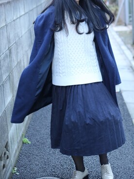 「shuca（シュカ）のアイテム（ジャケット/アウター）」を使った、tofuさん（レディース・153cm）の春コーディネート