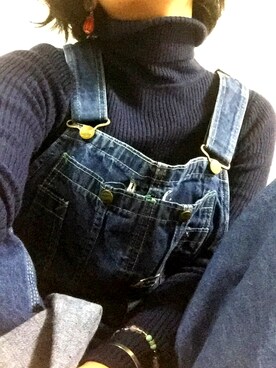 「BIG SMITH（ビッグスミス）のアイテム（つなぎ/オールインワン）」を使った、tofuさん（レディース・153cm）の秋コーディネート