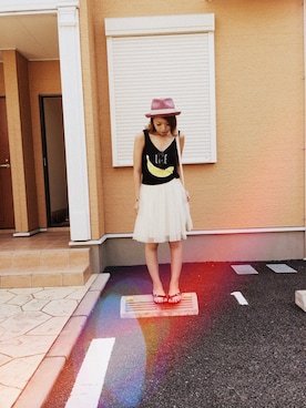 「Soareak（ソアリーク）のアイテム（ワンピース/ドレス）」を使った、ゆきさん（レディース・154cm）の夏コーディネート