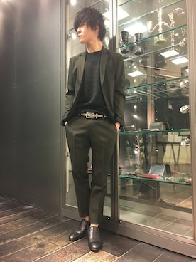 大澤 拓也さん(メンズ・165cm)の冬コーディネート