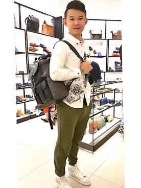 「I.Tのアイテム」を使った、Eiffel Ethanさん（メンズ・173cm）の冬コーディネート
