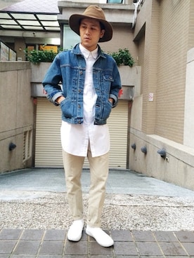「CANVAS.（キャンバス）のアイテム（ジャケット/アウター）」を使った、Hardyさん（メンズ・165cm）の冬コーディネート