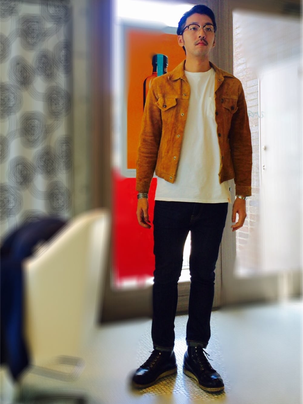 Levi'sのアイテムを使った「スエードジャケット」のメンズ人気
