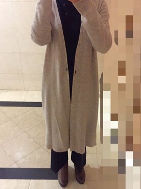 「MIXXO（ミッソ）のアイテム（パンツ）」を使った、chloeさん（レディース・163cm）の冬コーディネート