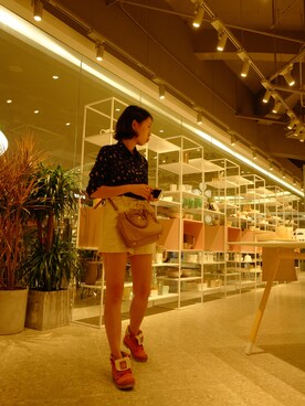 「MIXXO（ミッソ）のアイテム（パンツ）」を使った、chloeさん（レディース・163cm）の秋コーディネート