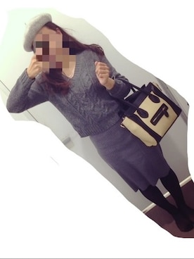 「オールグレー」｜「アイテム（腕時計）」を使った、i_am_38giriさん（レディース・159cm）の冬コーディネート
