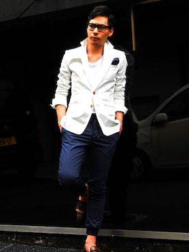 「GalaabenD（ガラアーベント）のアイテム」を使った、GalaabenD Tokyoさん（メンズ・172cm）の夏コーディネート