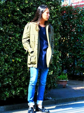 「GalaabenD（ガラアーベント）のアイテム」を使った、GalaabenD Tokyoさん（メンズ・169cm）の春コーディネート