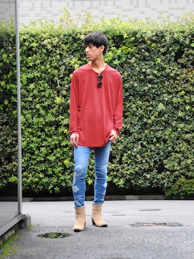 「GalaabenD（ガラアーベント）のアイテム」を使った、GalaabenD Tokyoさん（メンズ・182cm）の秋コーディネート