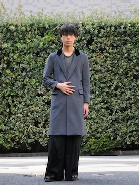「メルトン」｜「アイテム（その他）」を使った、GalaabenD Tokyoさん（メンズ・182cm）の秋コーディネート