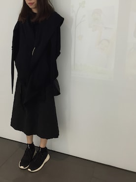 「Rick Owens（リックオウエンス）のアイテム（その他アウター）」を使った、sstepzさん（レディース・165cm）の春コーディネート