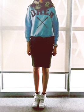 「アイテム（ドレス、グレー系）」を使った、Kei Kei Ngさん（レディース・173cm）の冬コーディネート