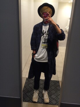 「SNOID（スノイド）のアイテム」を使った、佐々木 宏さん（メンズ・174cm）の秋コーディネート