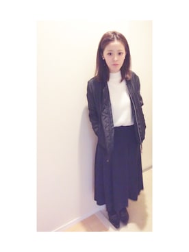 「くつした」｜「アイテム（その他アウター）」を使った、sakamoto kanaさん（レディース・155cm）の秋コーディネート