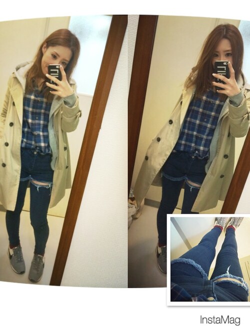 やよ Stylenandaのデニムパンツを使ったコーディネート Wear やよ Stylenandaのデニムパンツを使ったコーディネート Wear