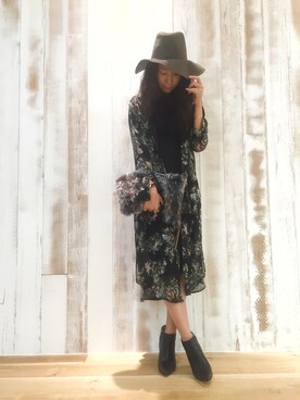 「アイテム（ブーティ）」を使った、elimsizumiさん（レディース・164cm・30代）の秋コーディネート