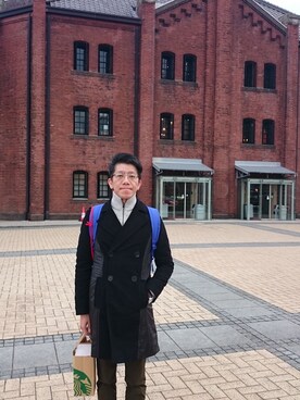 「IZZUE（イズゥー）のアイテム（ダウンジャケット/コート）」を使った、Rick Tuさん（メンズ・175cm）の春コーディネート