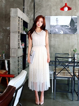 「outfit」｜「アイテム（ワンピース/ドレス）」を使った、chuutaiwanさん（レディース・164cm）の夏コーディネート