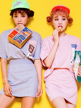 「chuu（チュー）のアイテム」を使った、chuutaiwanさん（レディース・164cm）の夏コーディネート